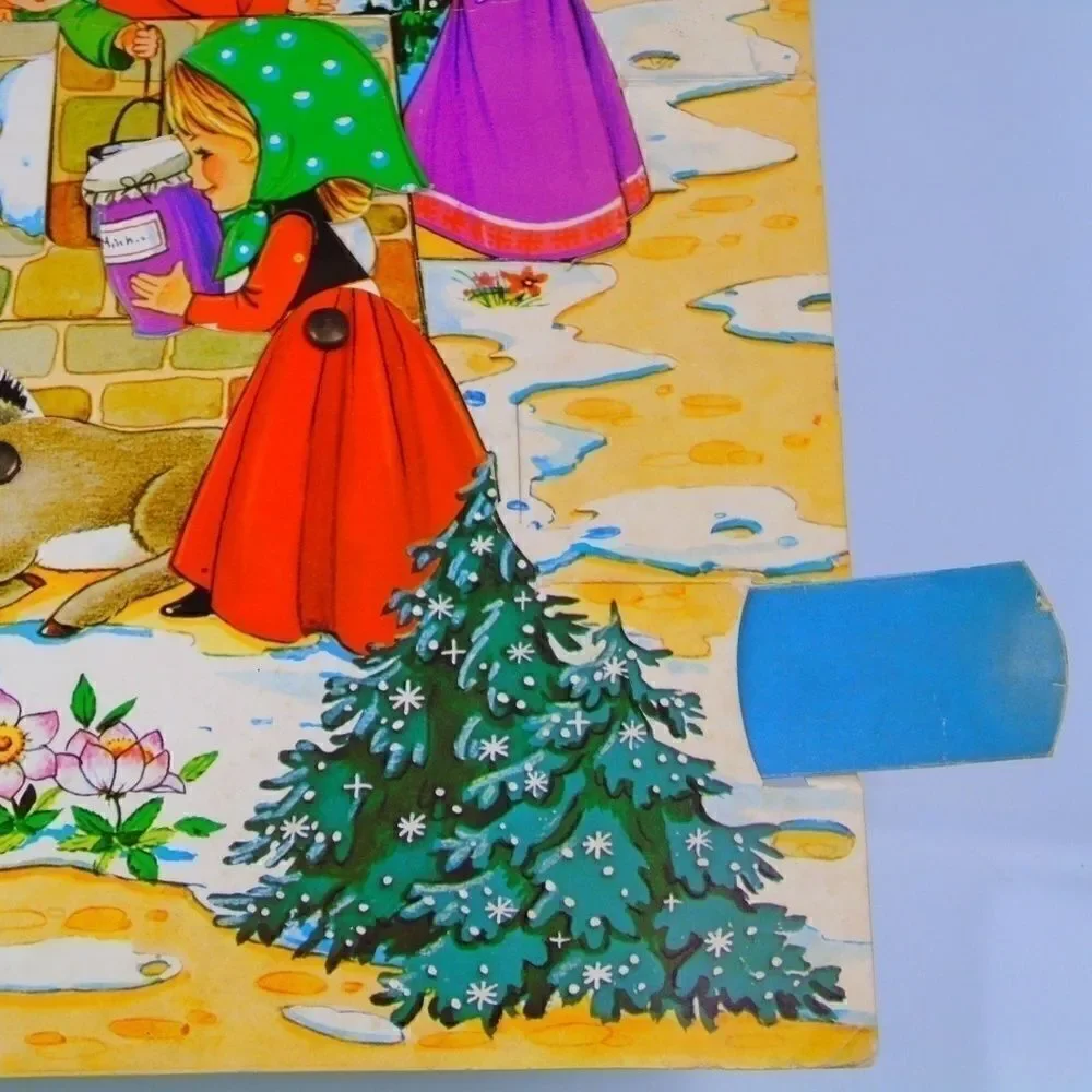 1970s Advent Calendar Nativity Scene GEMO Denmark